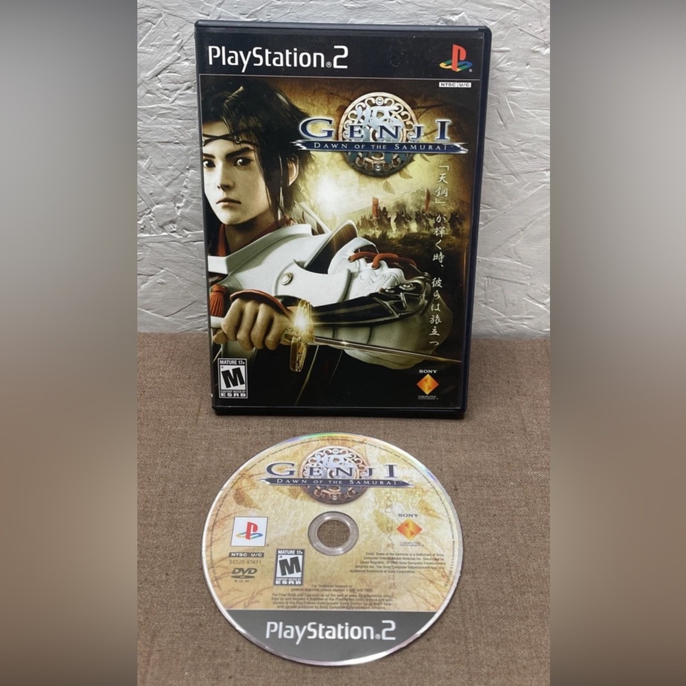 Genji: Dawn of the Samurai Sony PlayStation 2 PS2 2005 No Manual Excellent Disc